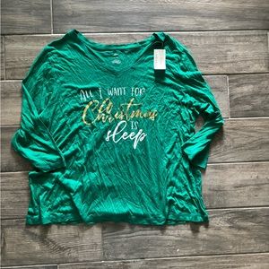 All I Want For Christmas Is Sleep Shirt